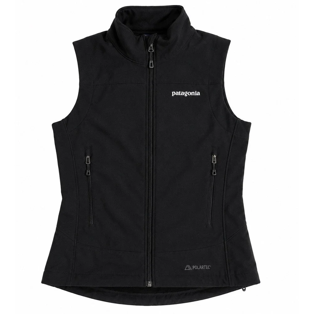 Patagonia Women's Adze Vest Black Polartec Softshell Full Zip Women's Small